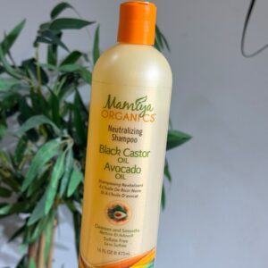 Mamiya Organics Neutralizing Shampoo – Black Castor Oil & Avocado Oil (16 fl oz / 473ml)