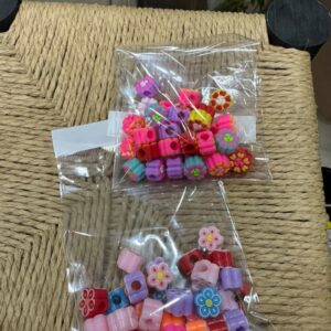 Flower Hair Beads (Assorted Colours)