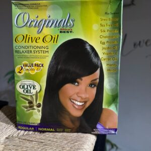 Africa's Best Originals Olive Oil Conditioning Relaxer System — Regular/Normal (Value Pack, 2 Kits)