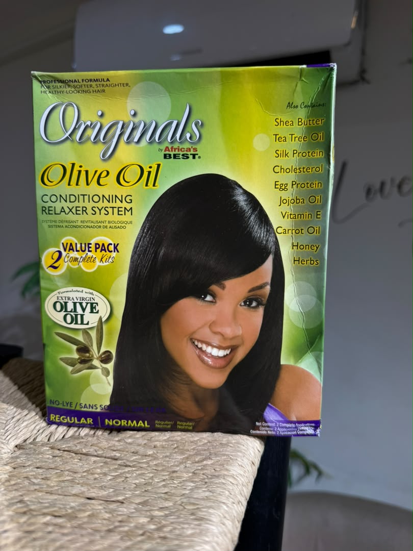 Africa's Best Originals Olive Oil Conditioning Relaxer System — Regular/Normal (Value Pack, 2 Kits)