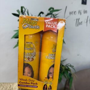 Profectiv Mega Growth Wash Day Combo Pack (Shampoo + Conditioner Value Pack)