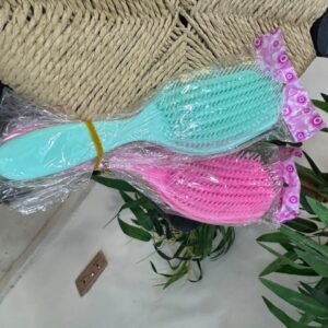 Wide-Tooth Shark/Detangling Comb with Hook Handle (Assorted Colours)