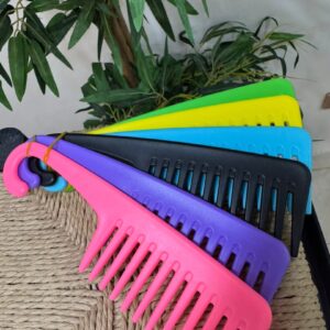 Vala Edge Double-Sided Edge Brush & Comb — Green (#09846)